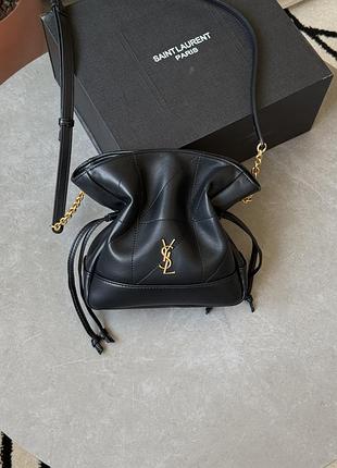 Сумка saint jamie medium shoulder laurent pouch in black/gold