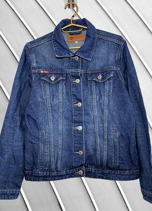 Жіноча синя джинсова куртка lee cooper m 38 46 лі купер базова джинсовка синя джинсова куртка лі купер оригінал 46