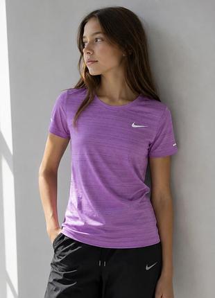 Nike спортивна футболка dri-fit, фіолетова, m підлітковий , 140–146 см