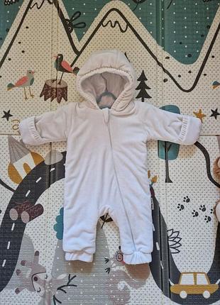 Теплый демисезонный комбинезон little angel 74 (6-9 мес)