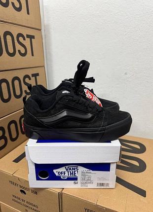 Кеды vans oid scool platform total black / ванс олд скул черные 36 37 38 39 40