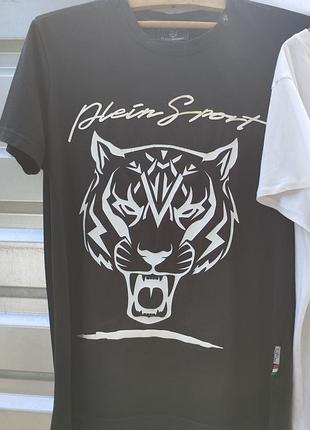 Срочно ! black tiger print t-shirt,  футболка phillip plein , италия , оригинал