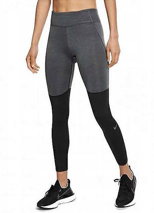 Nike женские лосины/леггинсы термо флис dri-fit размер m dm1555-010