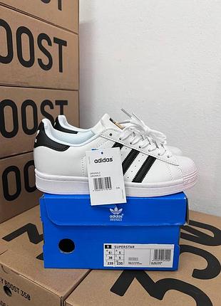 Кроссовки аdidas surerstar whitе / Адидас суперстар белые 36 37 38 39 40 41