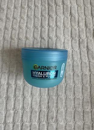 Зволожувальний крем-сорбет garnier hyaluron fresh & plump hydrating sorbet cream з гіалуроновою кислотою для надання свіжості