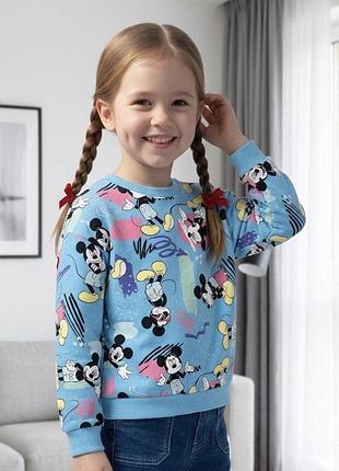 Tu теплий світшот disney кофта на флісі 3-4 роки 99-104 см