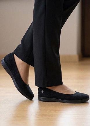 Нові балетки, жіночі туфлі на широку ногу, чорні сліпони skechers, літо демі, р. 40-41