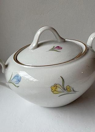 Сахарница крокусы винтаж
