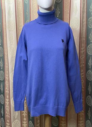 Светр американського бренду голубого кольору u.s. polo assn.