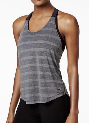 Сіра спортивна майка nike dri-fit розмір m