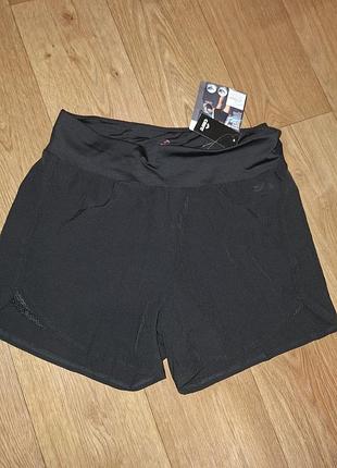 Новые женские функциональные спортивные шорты crivit с s 44-46, м 48-50, л l 50-52 с технологией охлаждения черные с сеточкой внутри плащевка