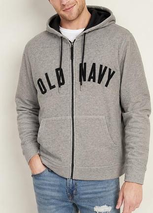 Флісова кофта з капюшоном зіп худі old navy m