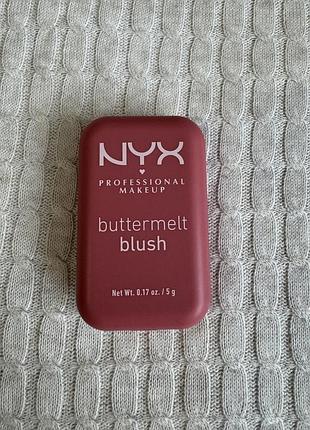 Румʼяна для обличчя nyx professional makeup buttermelt blush, bmblo8 getting butta