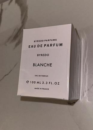 Нішеві парфуми byredo blanche✨100 мл духи шлейфові