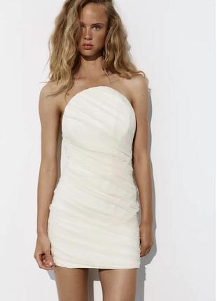 Біла сукня zara s