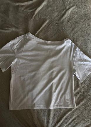 ✨ базова асиметрична футболка з коротким рукавом pull&bear 📏 розмір: s