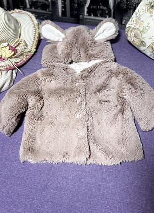 Шубка дитяча teddy для дівчинки на 3-9 місяців від next