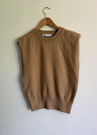 Кофта жилет з підплічниками zara розмір s