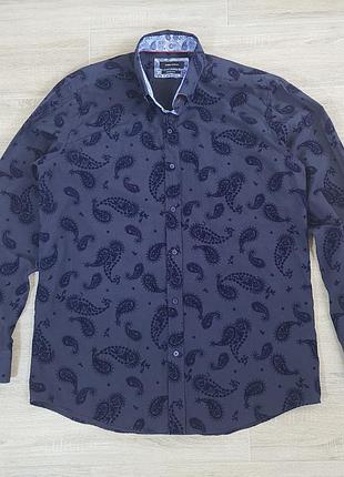 Рубашка guide london cotton rich paisley flock print