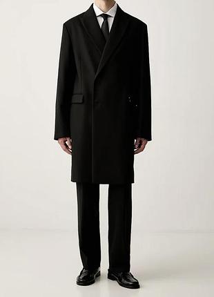 Чоловіче чорне пальто versace (оригінал)