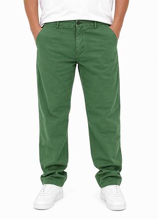 Trussardi jeans чоловічі штани chino 56 — преміальні зелені чіноси