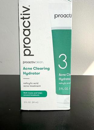 Засіб для лікування акне proactiv clean acne clearing hydrator 89 мл 2% саліциловою кислотою.