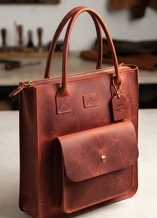 Кожаная сумка squirrels bag