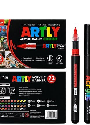 Детский набор акриловых маркеров "artly" bx-9999-72, 72 штуки (126144)