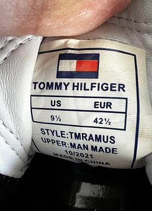 Чоловічі шкіряні кеди снікерси tommy hilfiger ramus 3
