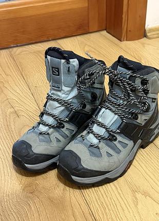 Оригінальні трекінгові гірські черевики salomon quest 4 gore-tex (р. 38 / uk 5 / 23.5–24 см)