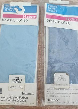 Вінтажні капронові гольфи hudson kniestrumpf 30 helanca, німеччина набір 2 пари (нові)