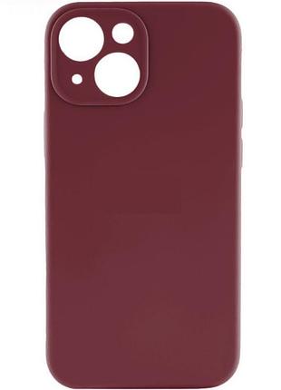 Чохол із захистом камери silicone case full apple iphone 13 rose red
