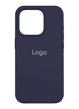 Чехол spase silicone case full size aa iphone 15 pro deep navy