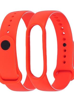 Ремінець силіконовий anchor для xiaomi mi band 5/6 жовтогарячий