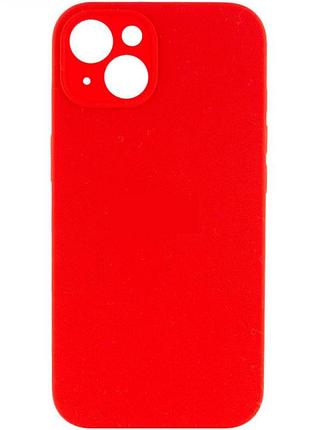 Чохол із захистом камери silicone case full apple iphone 13 red