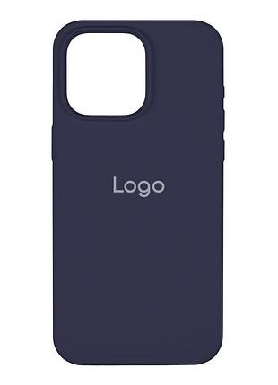 Чехол spase silicone case full size aa iphone 15 pro max deep navy