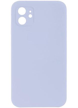 Чохол із захистом камери silicone case full apple iphone 12 lilac