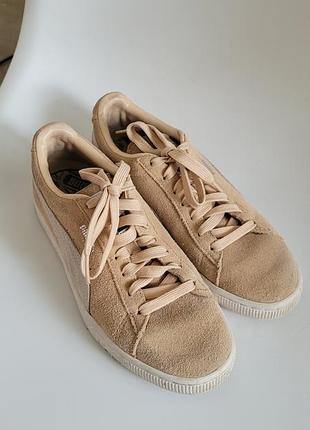 Замшевые кеды кроссовки puma