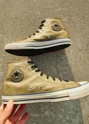 Кожаные кеды converse chuck taylor all star hitop р44