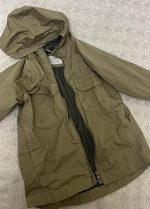 Котонова курточка з капюшоном від zara