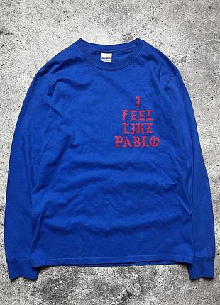 Вінтажний лонгслів мерч kanye west yeezys i feel like pablo