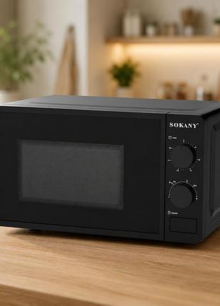 Микроволновая печь sokany sk-439 20л 1280 вт 5 уровней мощности