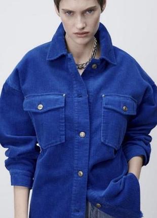 Плотна вельветова сорочка «zara»