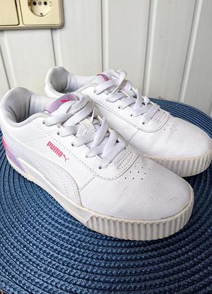 Детские кроссовки на девочку puma carina, р34-35, 21,5см, оригинал