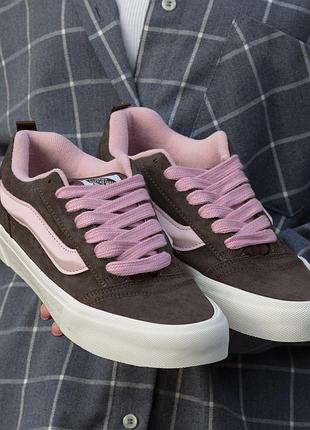 Vans knu skool brown pink