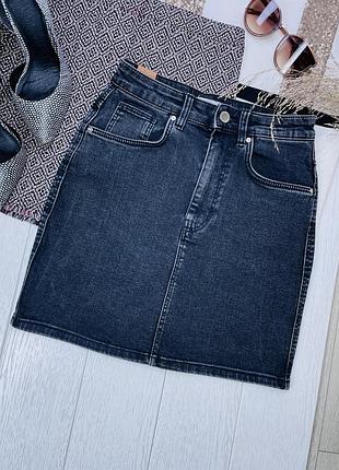 Джинсова спідниця zara s коротка спідниця по фігурі графітова спідниця зара