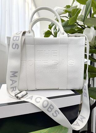 Сумка шоппер marc jacobs tote bag big size белая