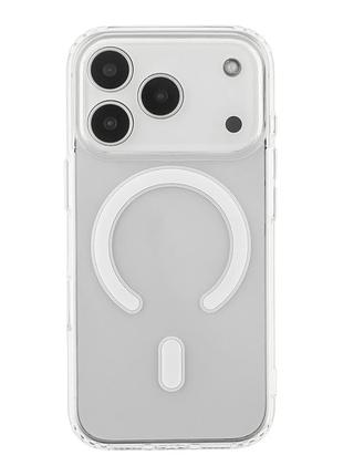 Чохол tpu clear case with magsafe-c для iphone 18 pro transparent