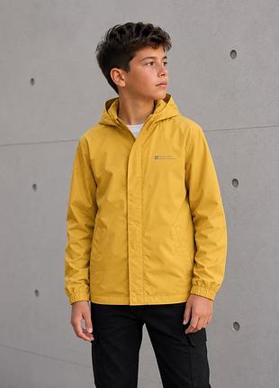 Mountain warehouse pakka kids waterproof jacket, жовтий дощовик, 152/158 см , 11–12 років