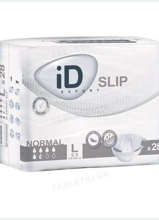 Подгузники для взрослых id expert slip normal l